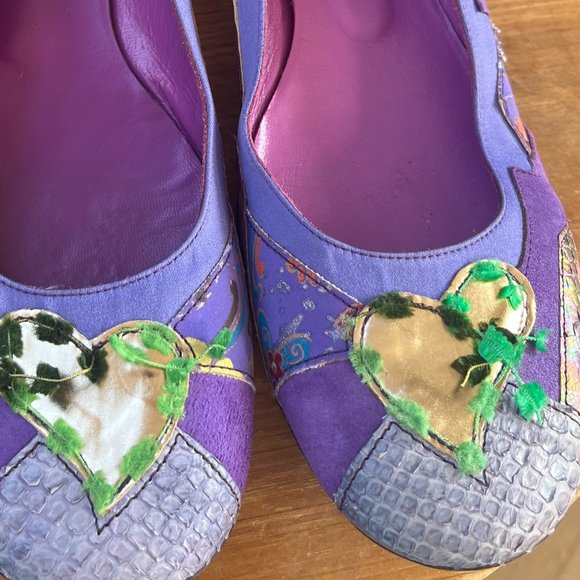 Vivien Lee Maximalist Low Heel / Flats Size 8 / 39 Patchwork Mixed Media - Picture 3 of 11